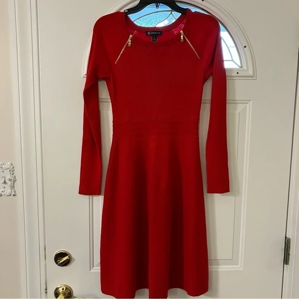 Inc red dress size s